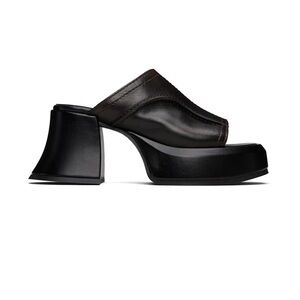 Miista Black and Brown Mules